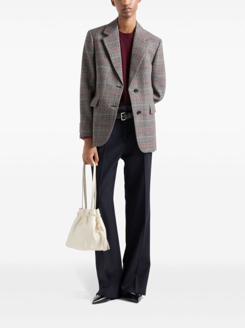Prince of Wales-check Single-breasted Blazer