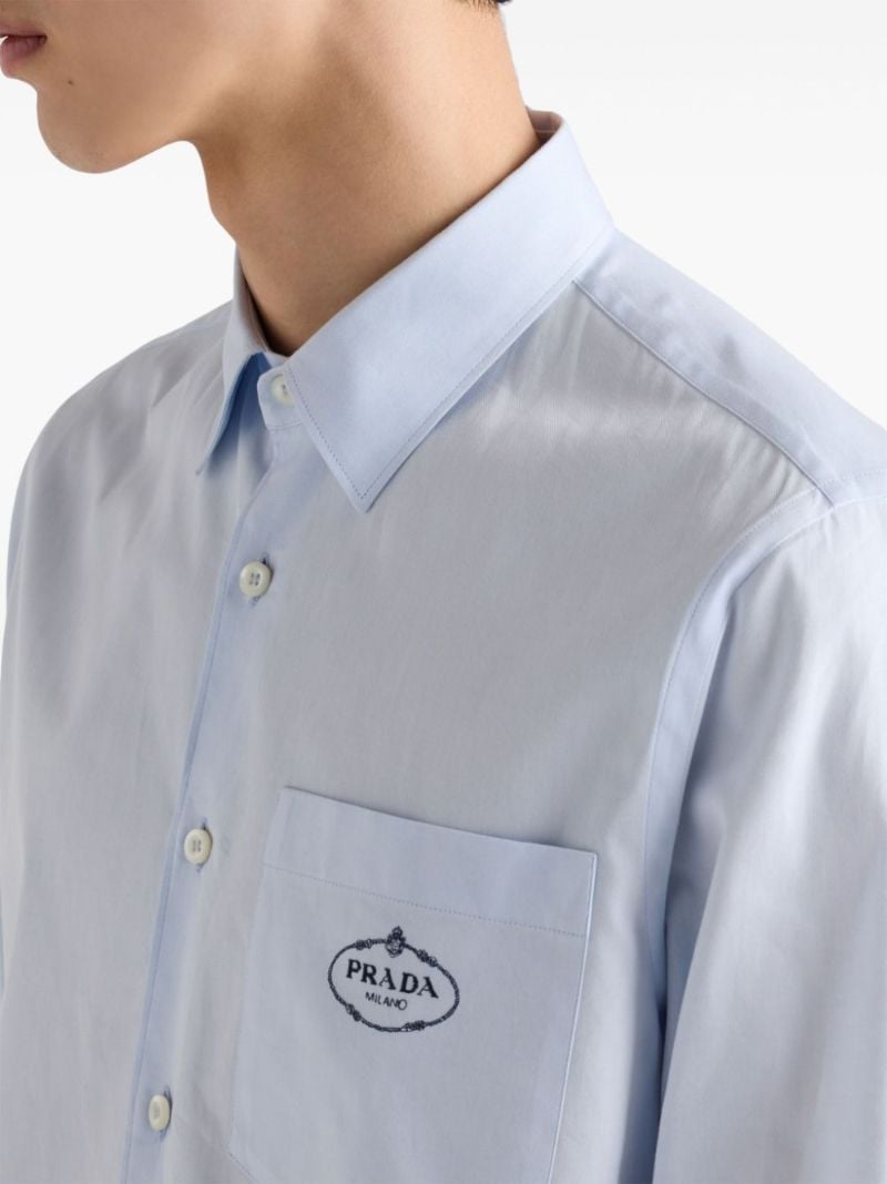 Logo-print Cotton Shirt