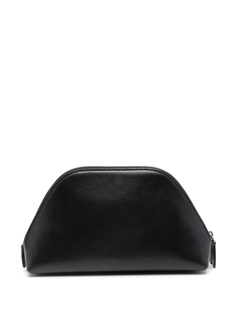 Black Leather Clutch Bag