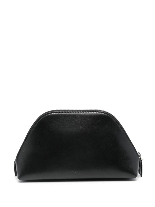 Black Leather Clutch Bag