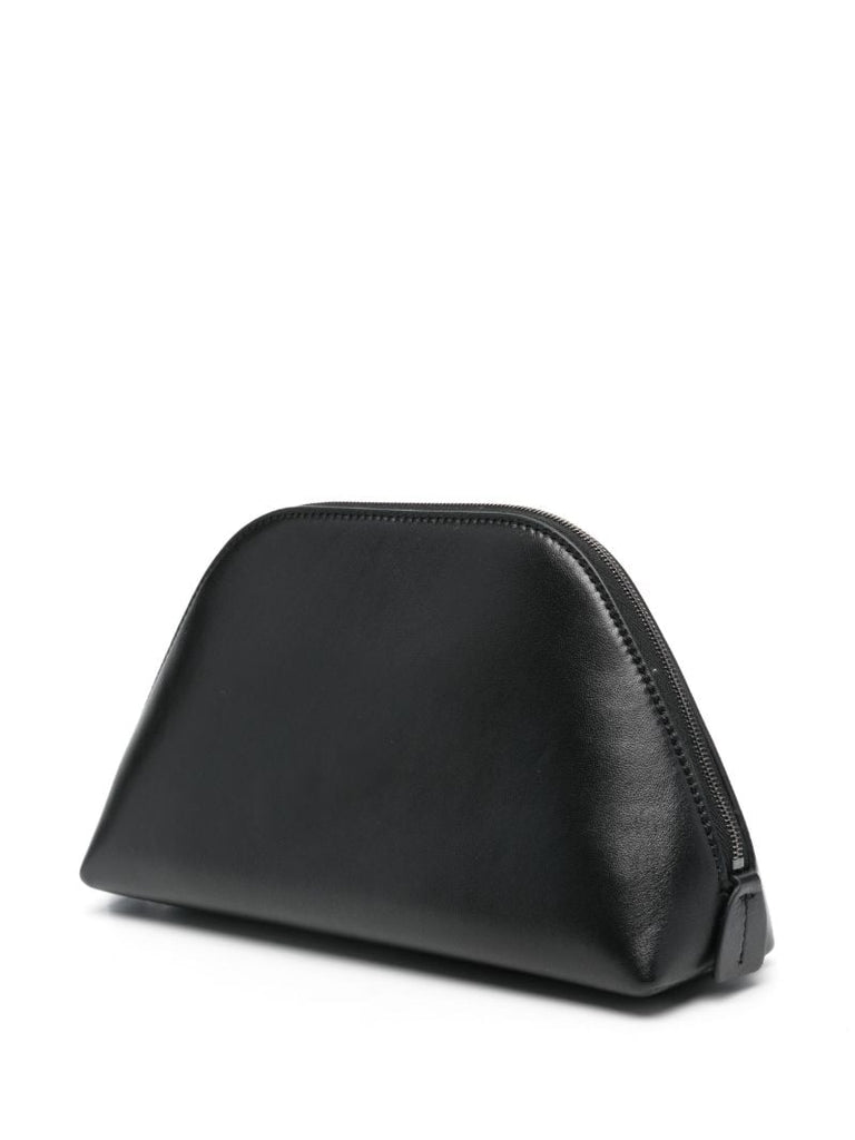 Black Leather Clutch Bag