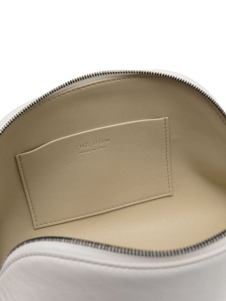 White Leather Clutch Bag
