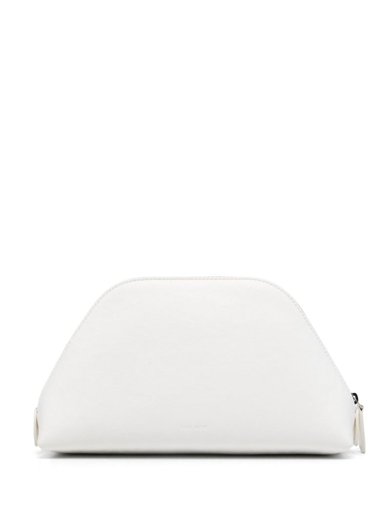 White Leather Clutch Bag