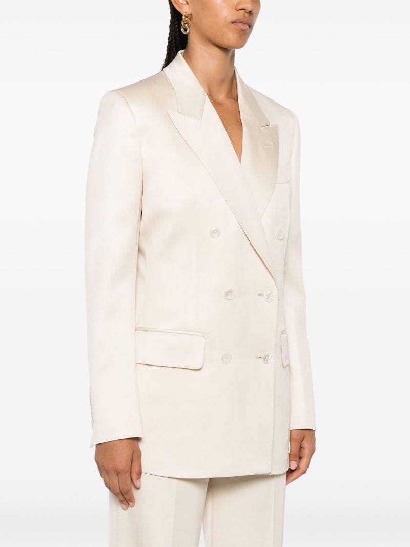 Double-breasted Twill Blazer