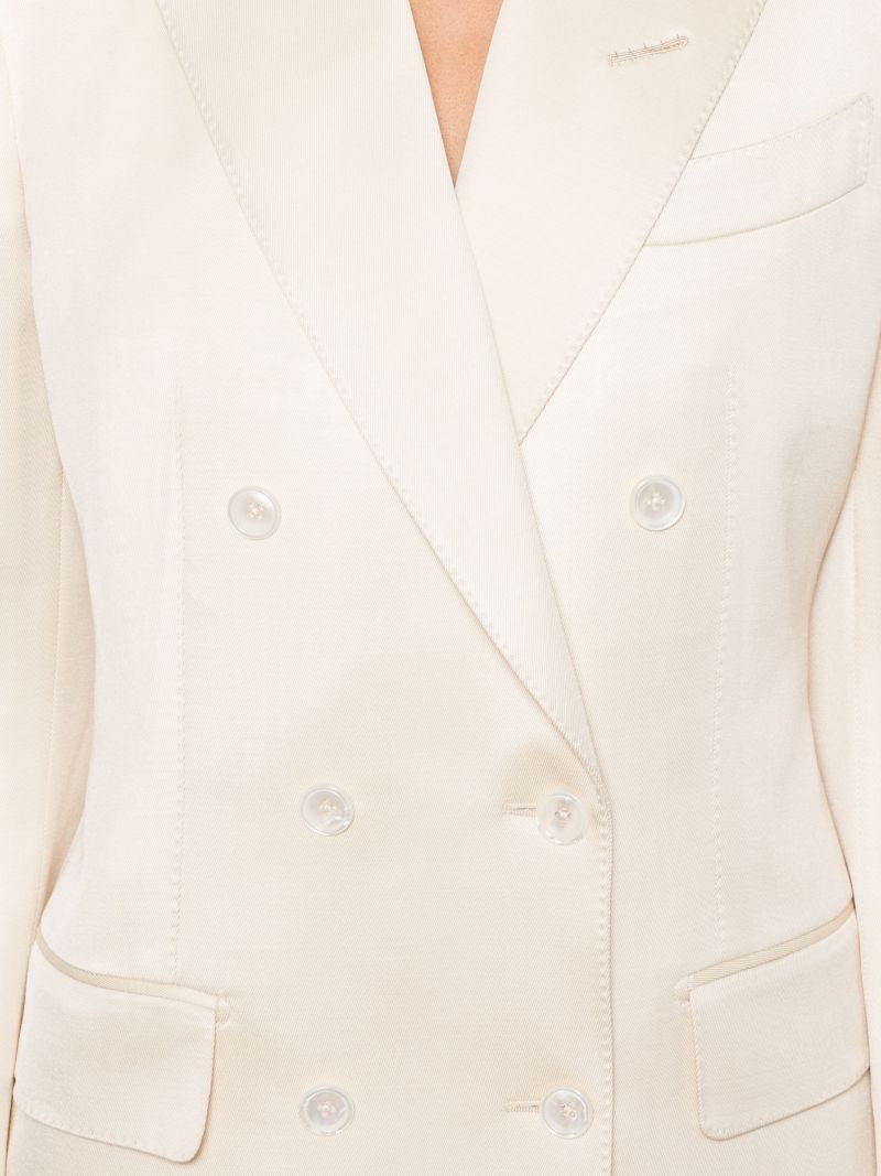 Double-breasted Twill Blazer