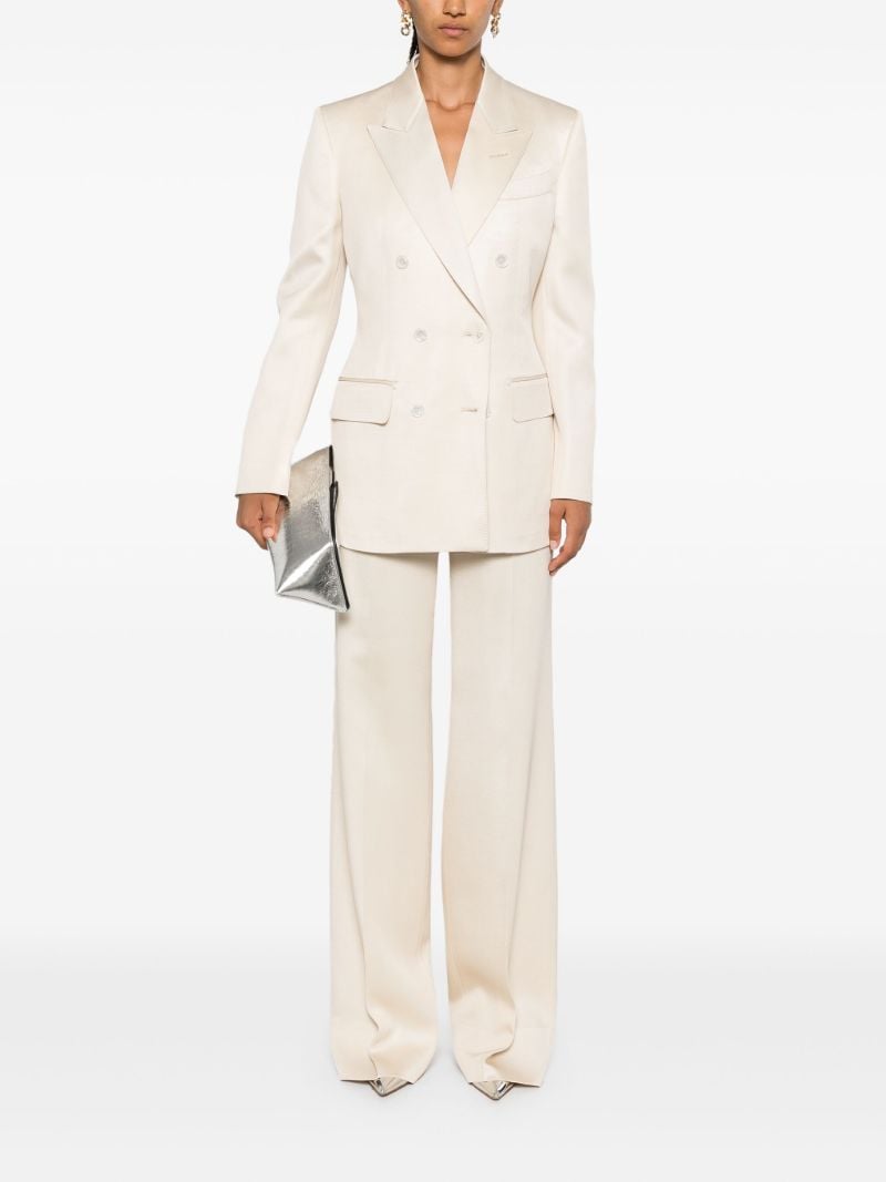 Double-breasted Twill Blazer