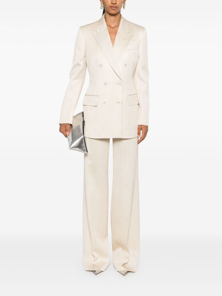 Double-breasted Twill Blazer