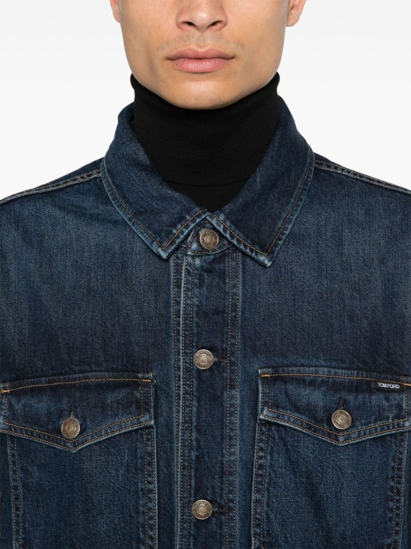 Buttoned Denim Jacket