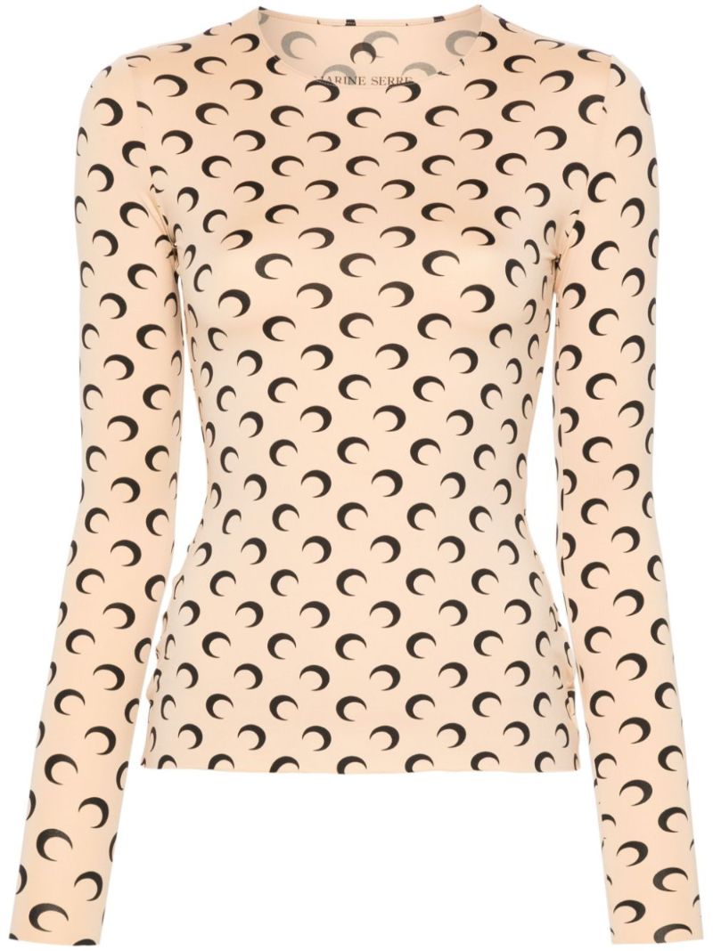 Neutral Second Skin Crescent Moon Top