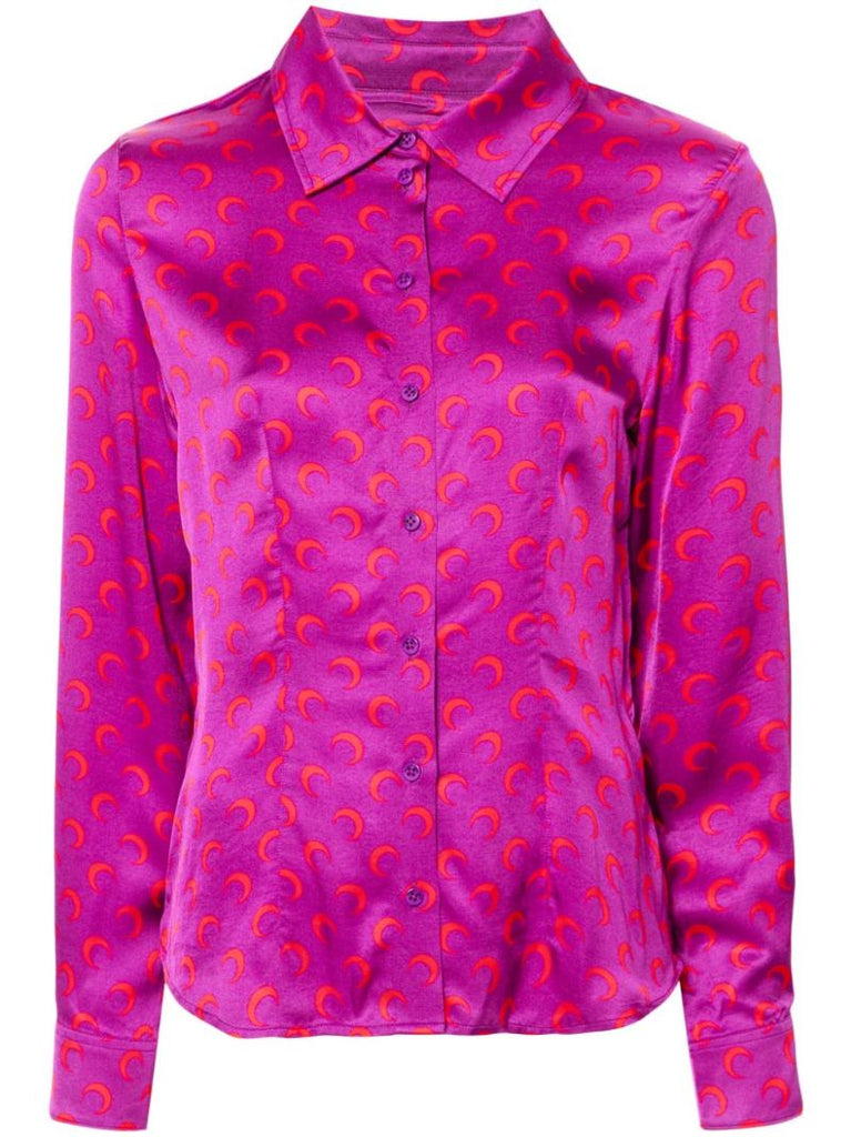 Crescent Moon Flou Shirt