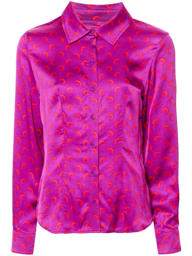 Crescent Moon Flou Shirt