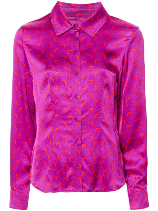 Crescent Moon Flou Shirt