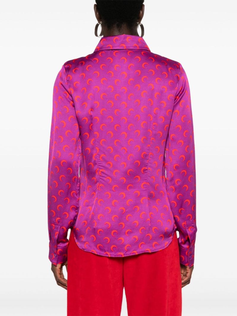 Crescent Moon Flou Shirt