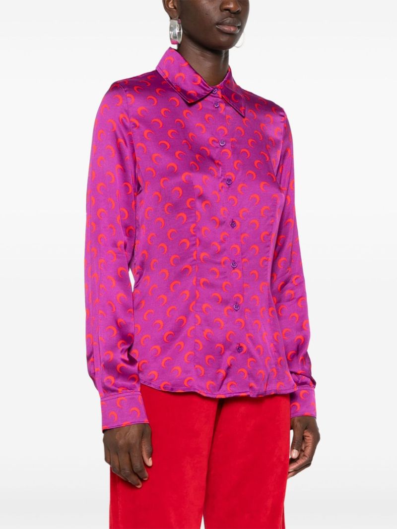 Crescent Moon Flou Shirt