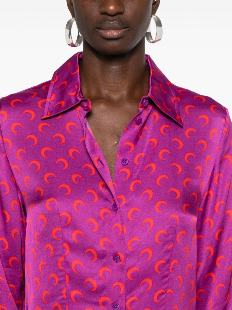 Crescent Moon Flou Shirt