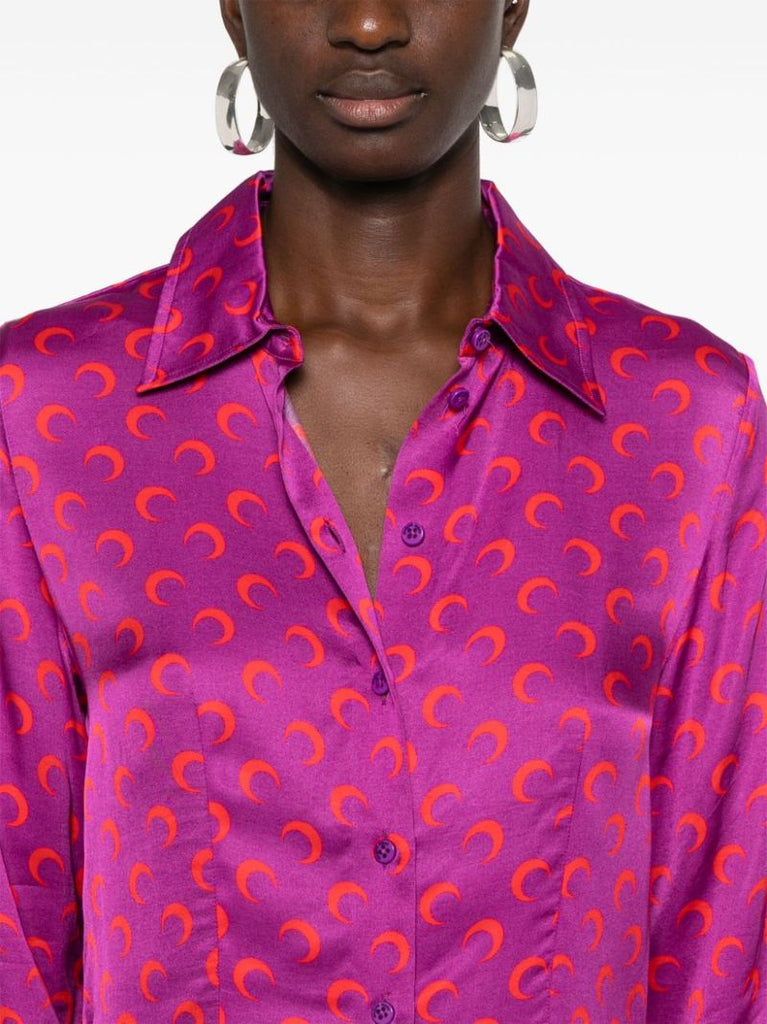 Crescent Moon Flou Shirt