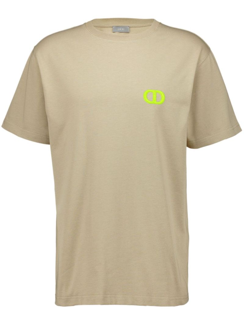 Neutral Cd-embroidered T-shirt