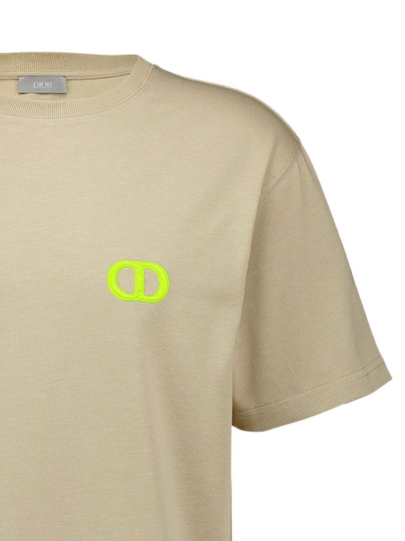 Neutral Cd-embroidered T-shirt