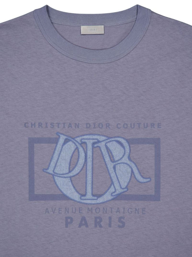 Graphic-stamp T-shirt