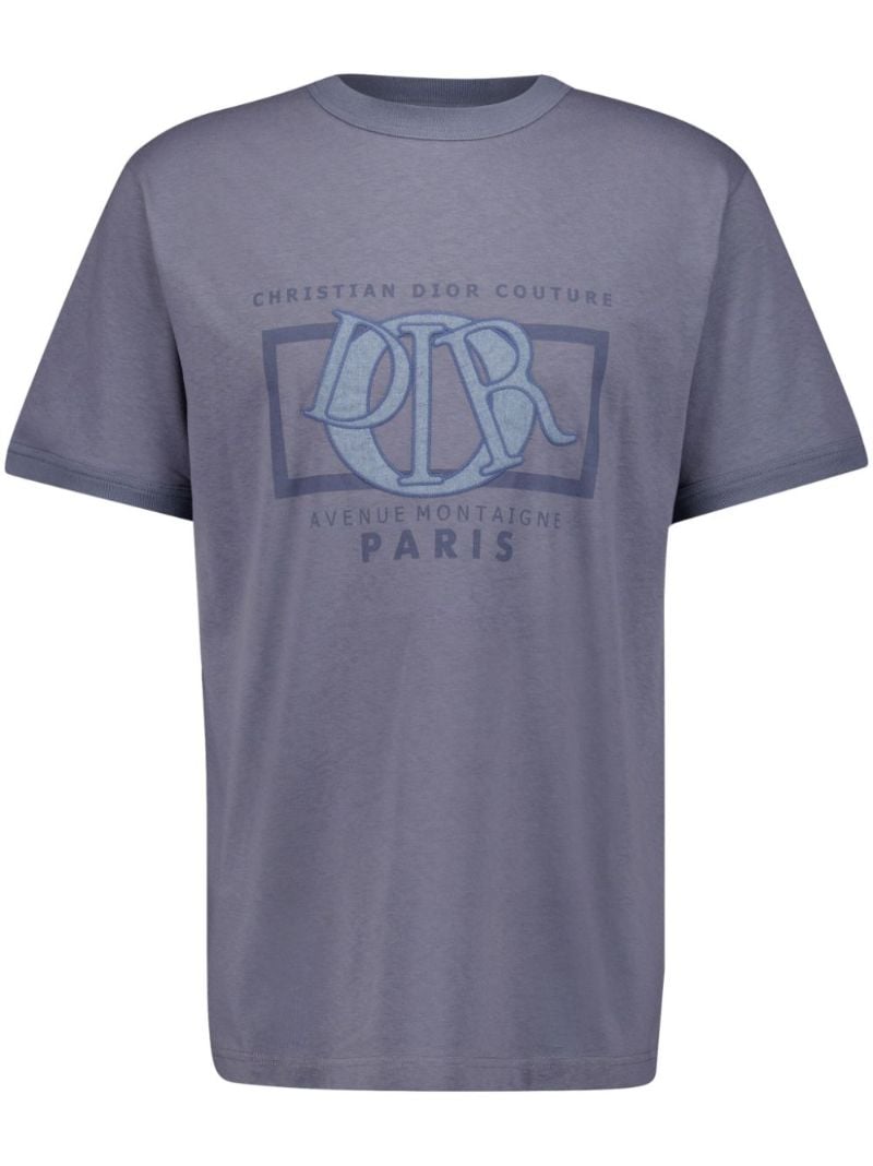 Graphic-stamp T-shirt