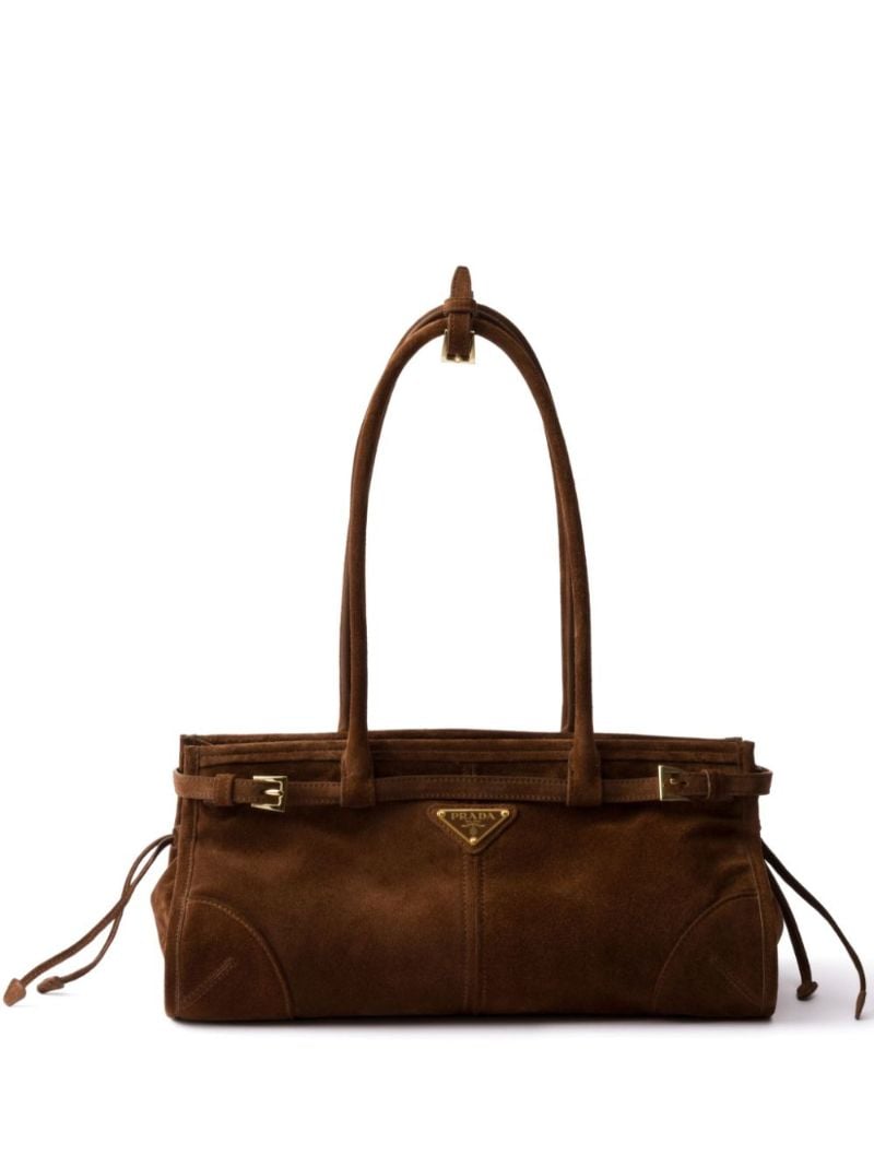 Medium Suede Shoulder Bag