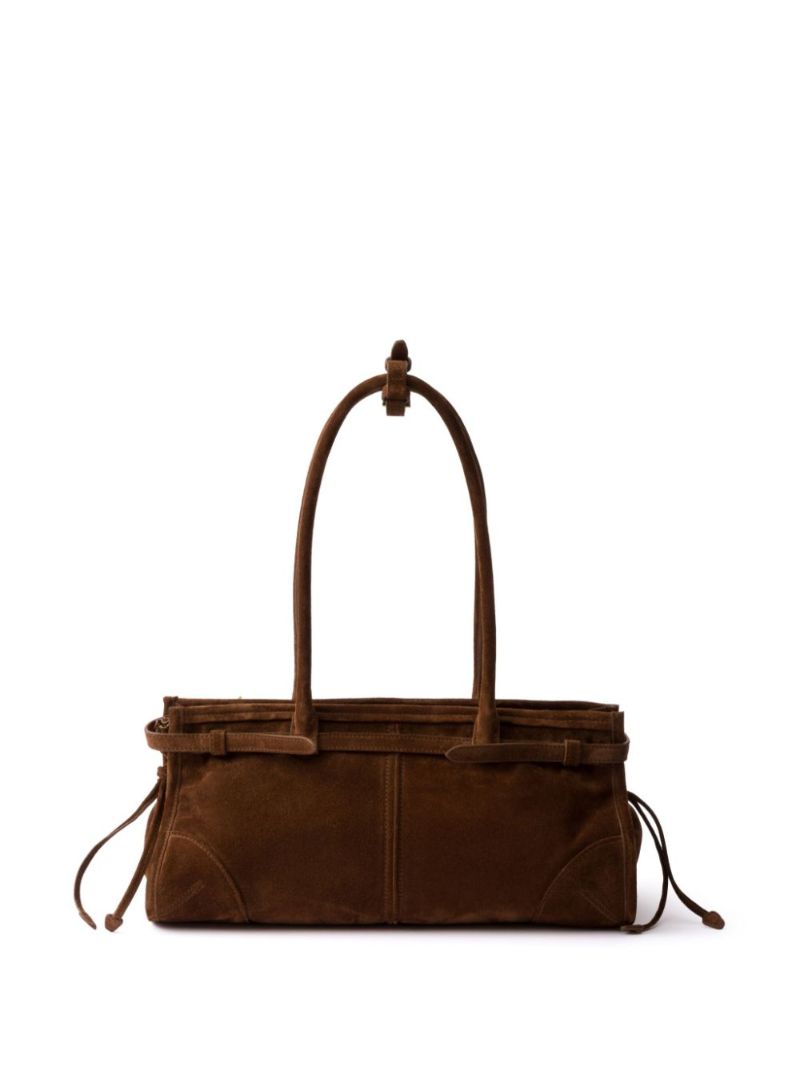 Medium Suede Shoulder Bag