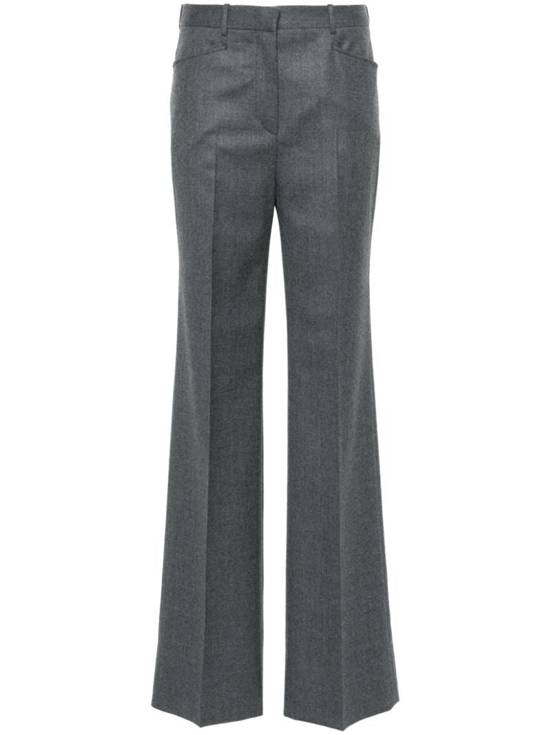 Creased Wool Tailored Trousers