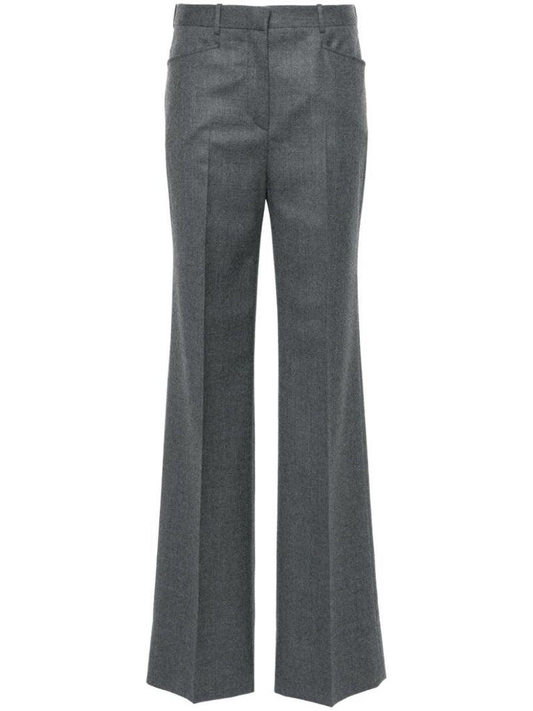 Creased Wool Tailored Trousers