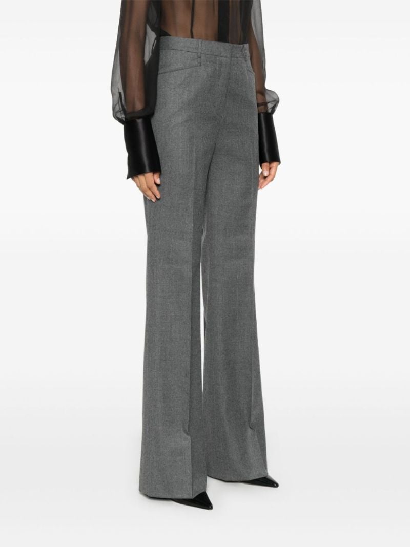 Creased Wool Tailored Trousers