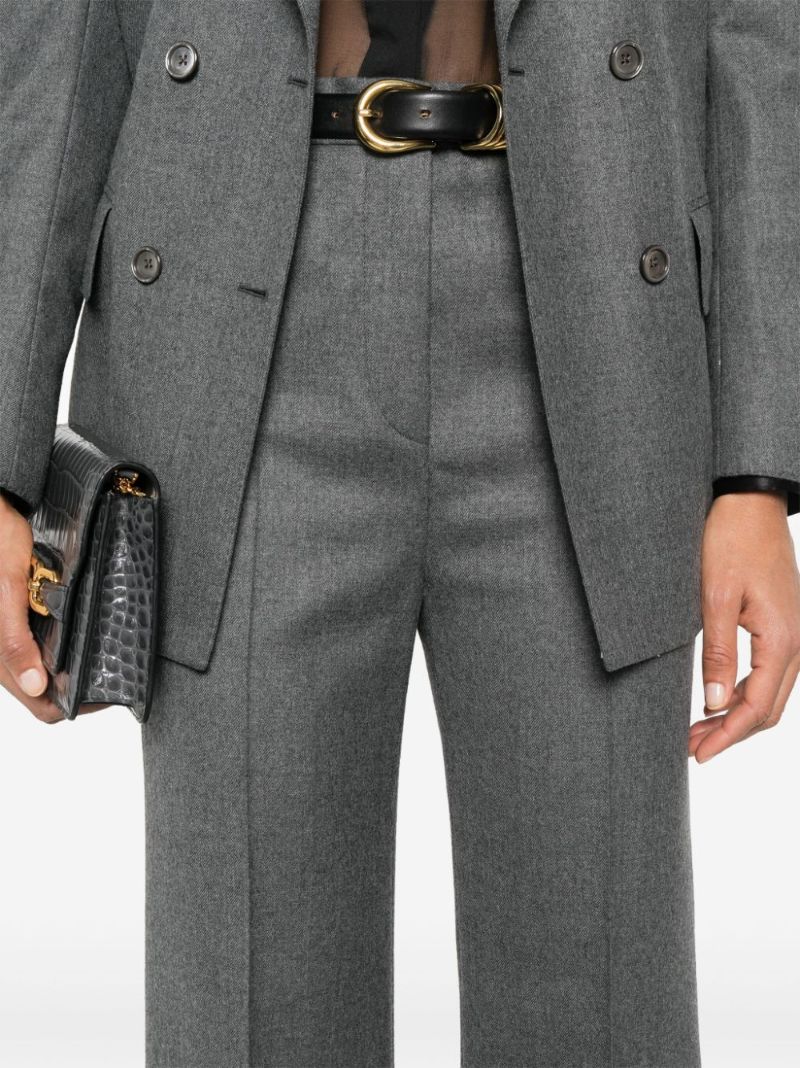 Creased Wool Tailored Trousers