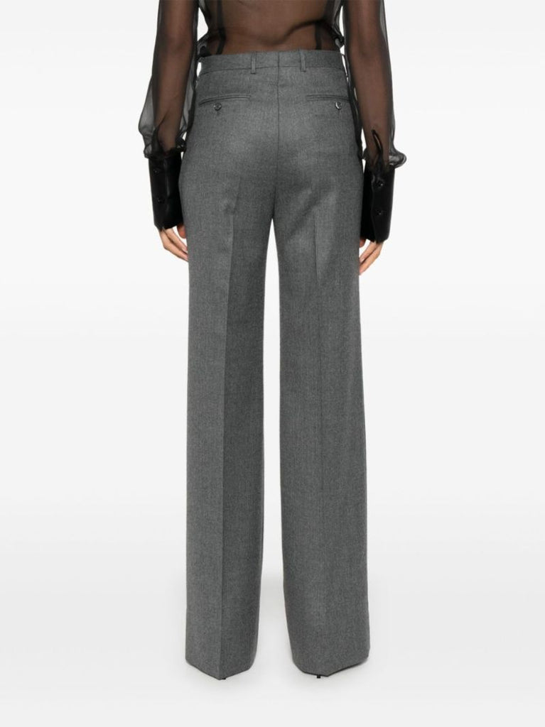 Creased Wool Tailored Trousers