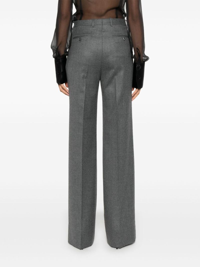 Creased Wool Tailored Trousers