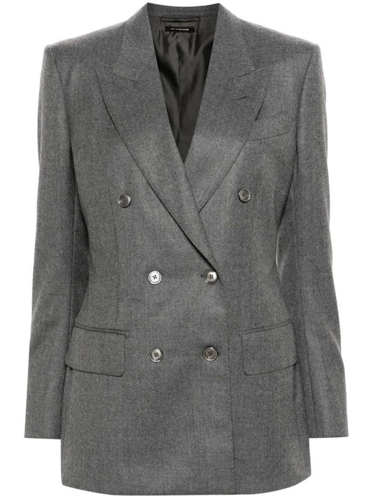 Wool Double-breasted Blazer