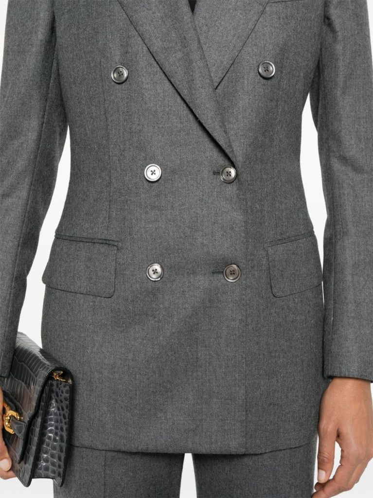 Wool Double-breasted Blazer