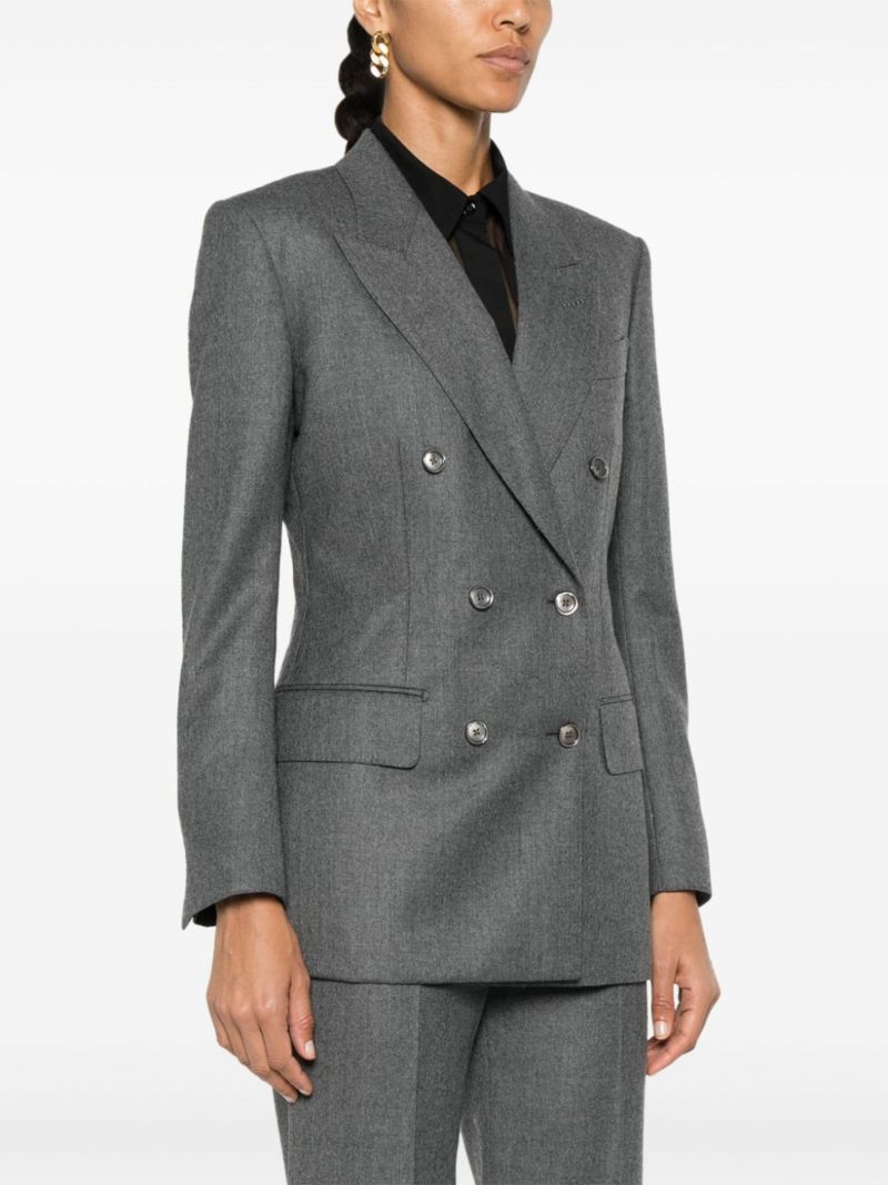 Wool Double-breasted Blazer