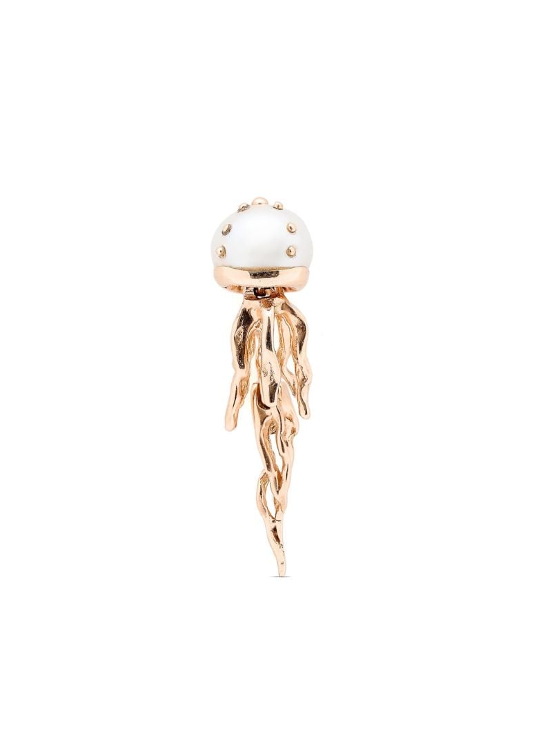 18kt Yellow Gold Mini Jellyfish Earring