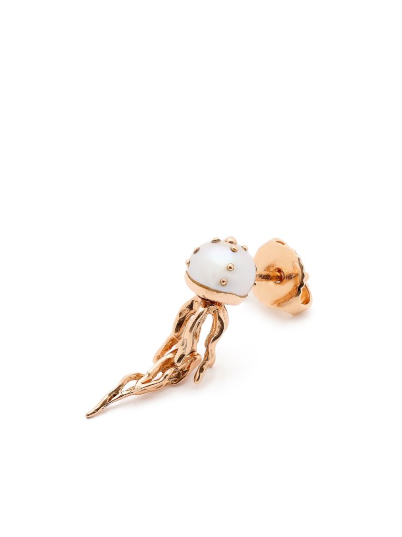 18kt Yellow Gold Mini Jellyfish Earring