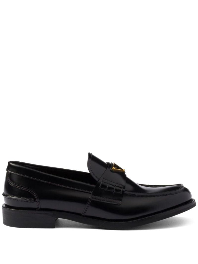 Brushed Leather Loafers