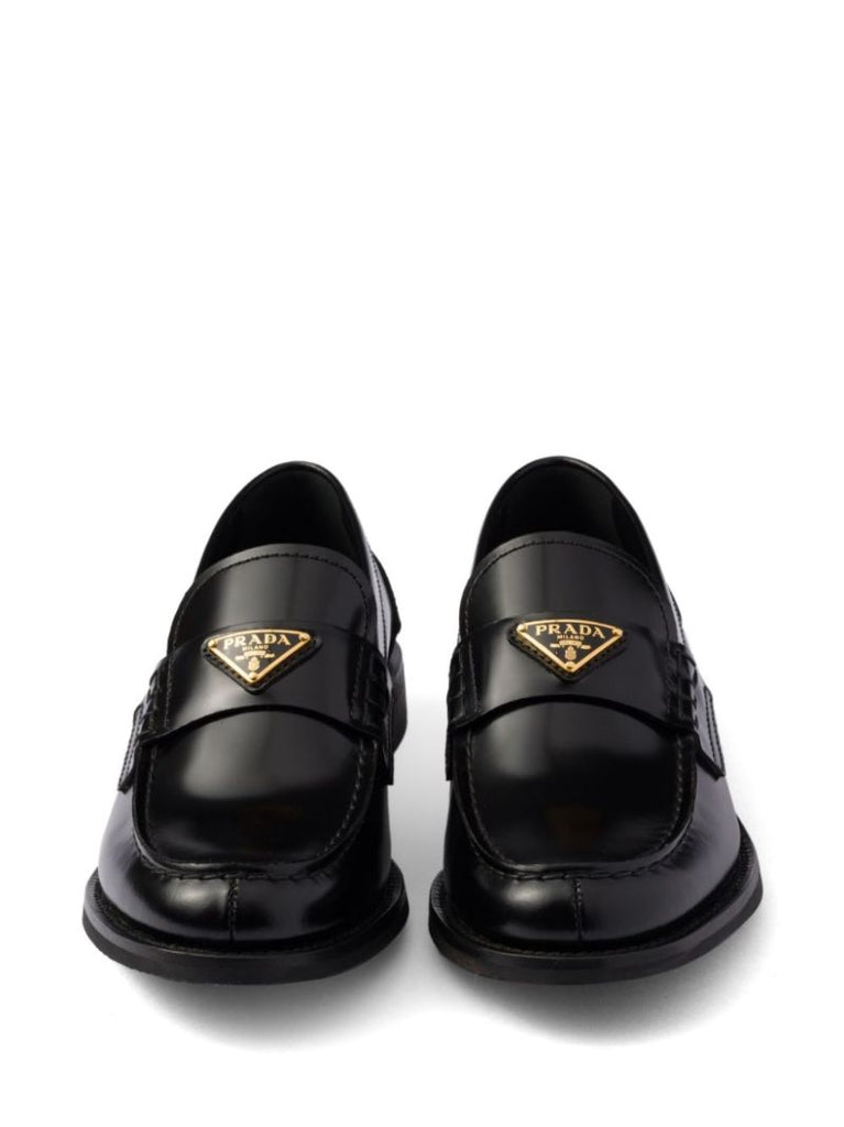 Brushed Leather Loafers