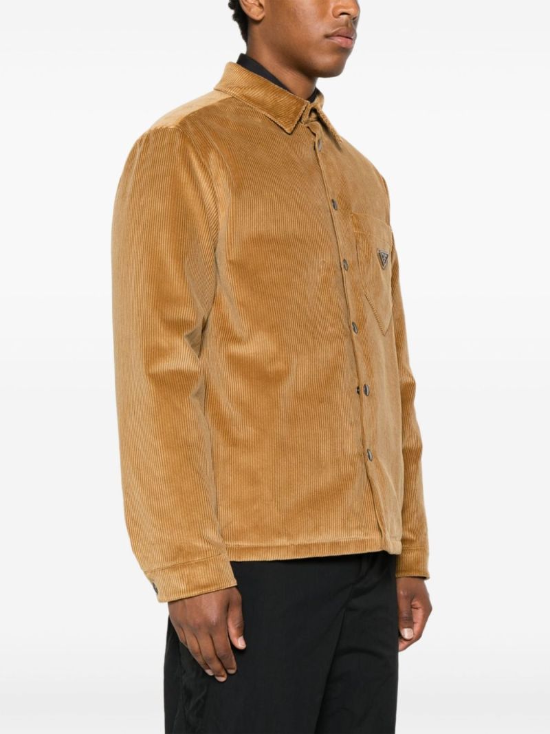 Triangle-logo Corduroy Shirt