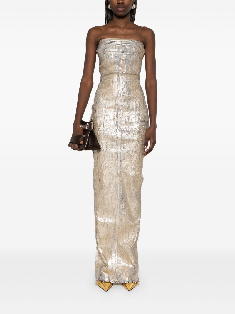 Metallic Maxi Dress