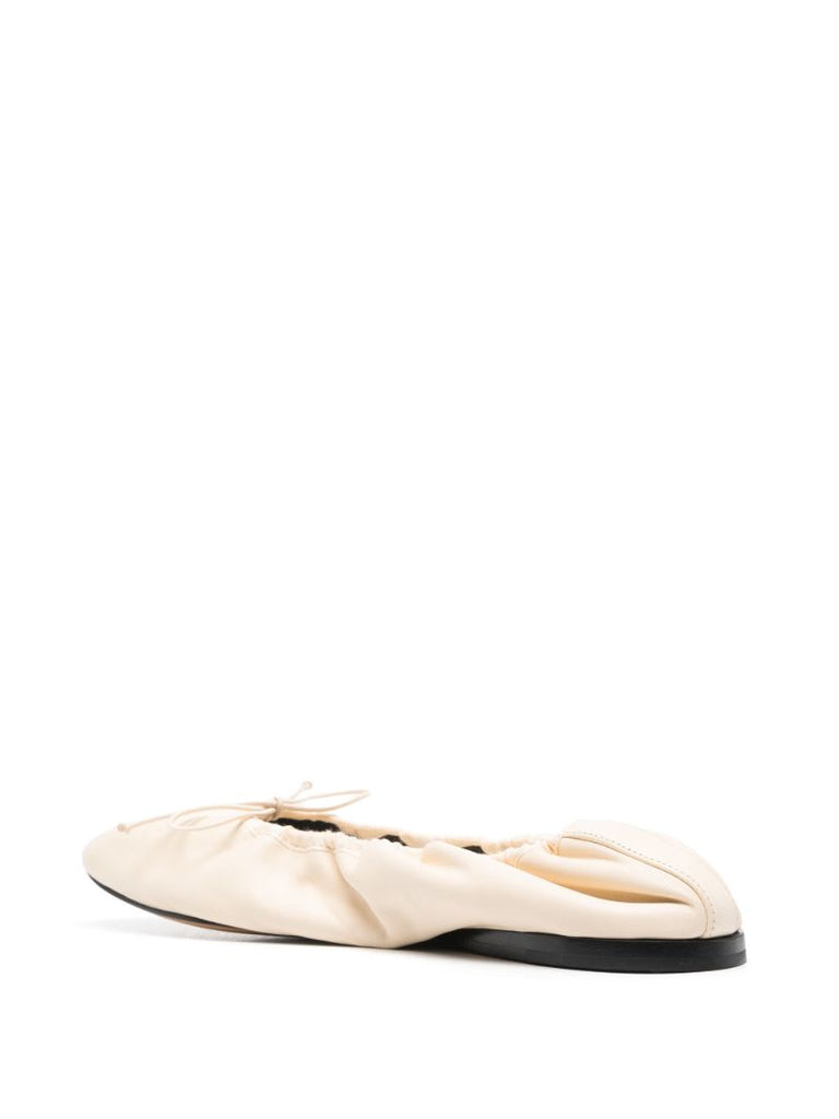 White Awar Ballet Pumps