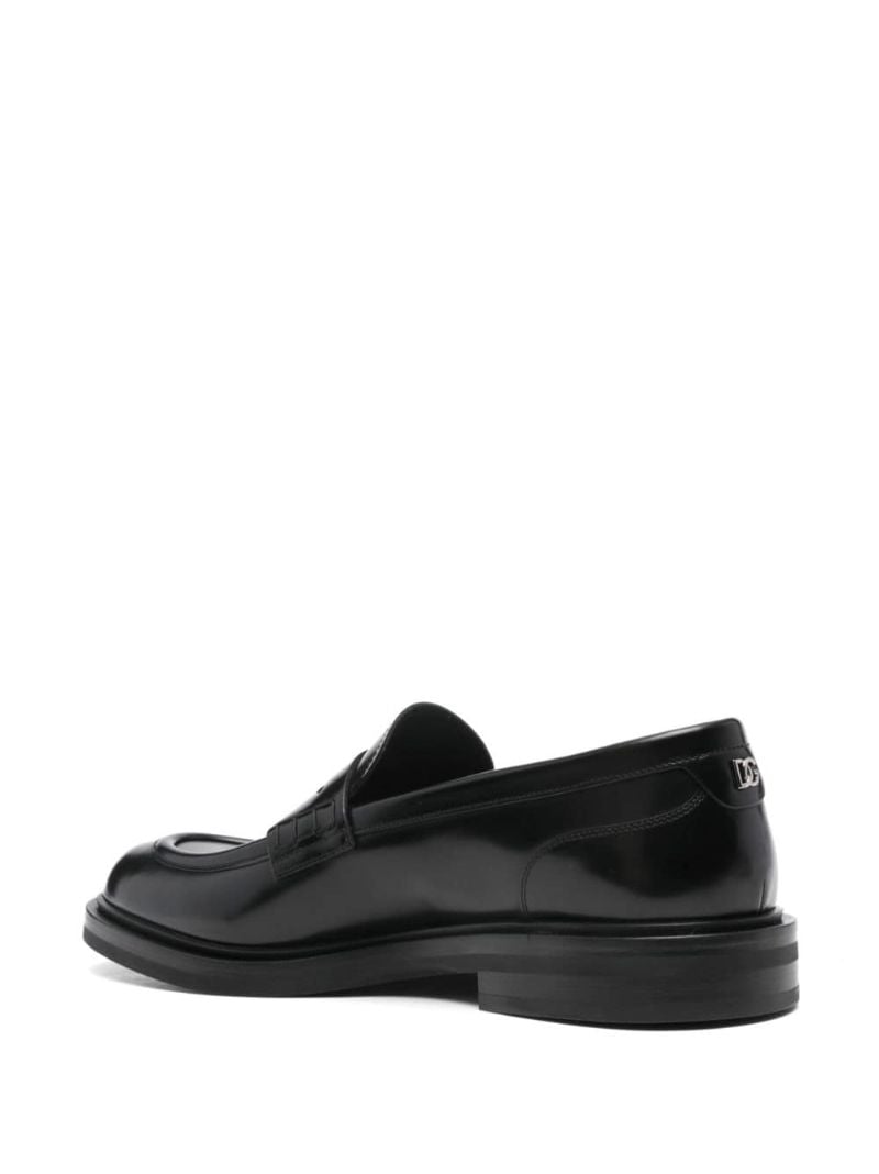 Penny-slot Leather Loafers