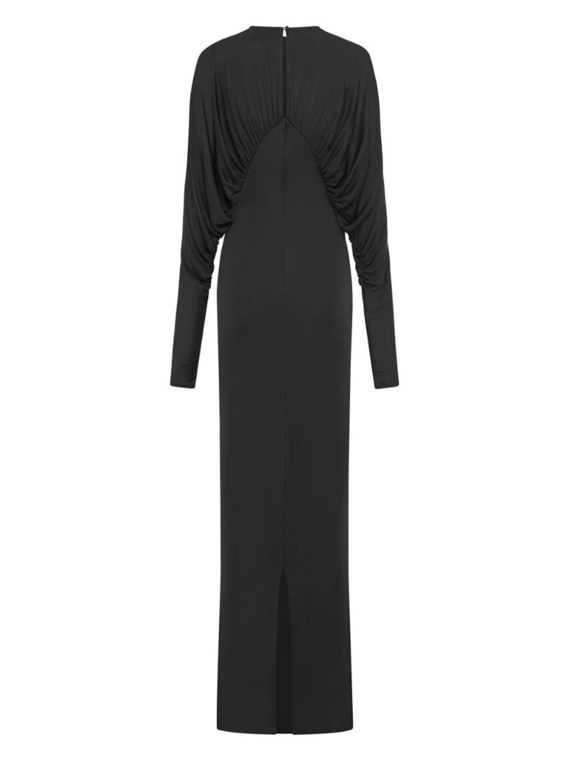 Black Draped Gown