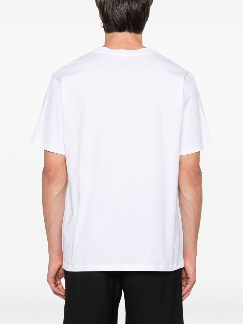 Flocked-logo T-shirt