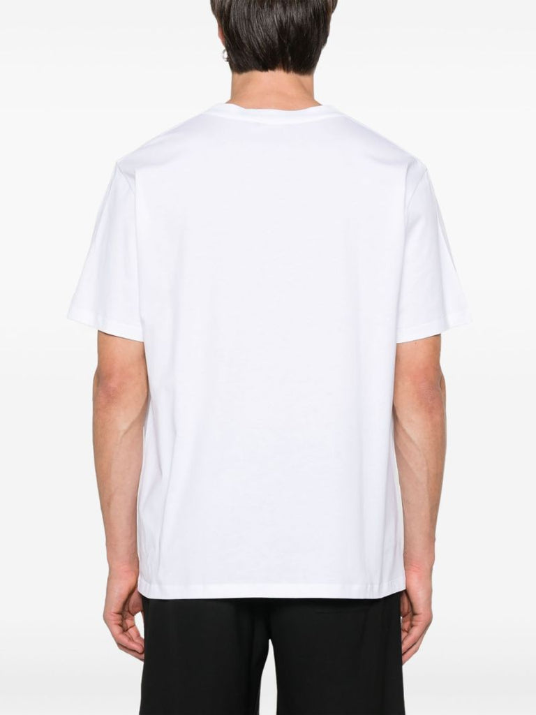 Flocked-logo T-shirt