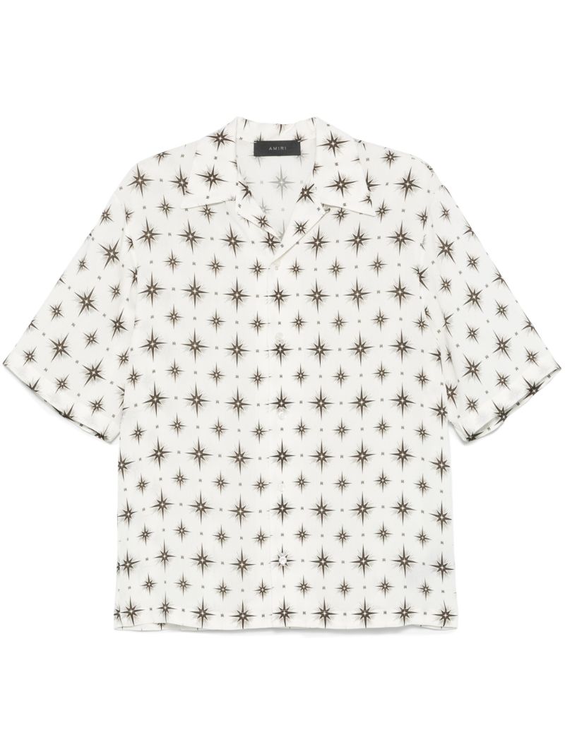 White Micro Starburst Shirt