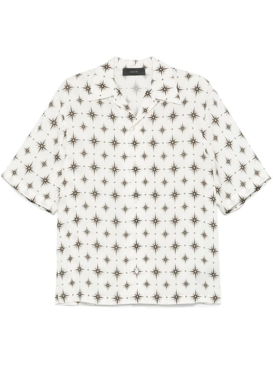 White Micro Starburst Shirt