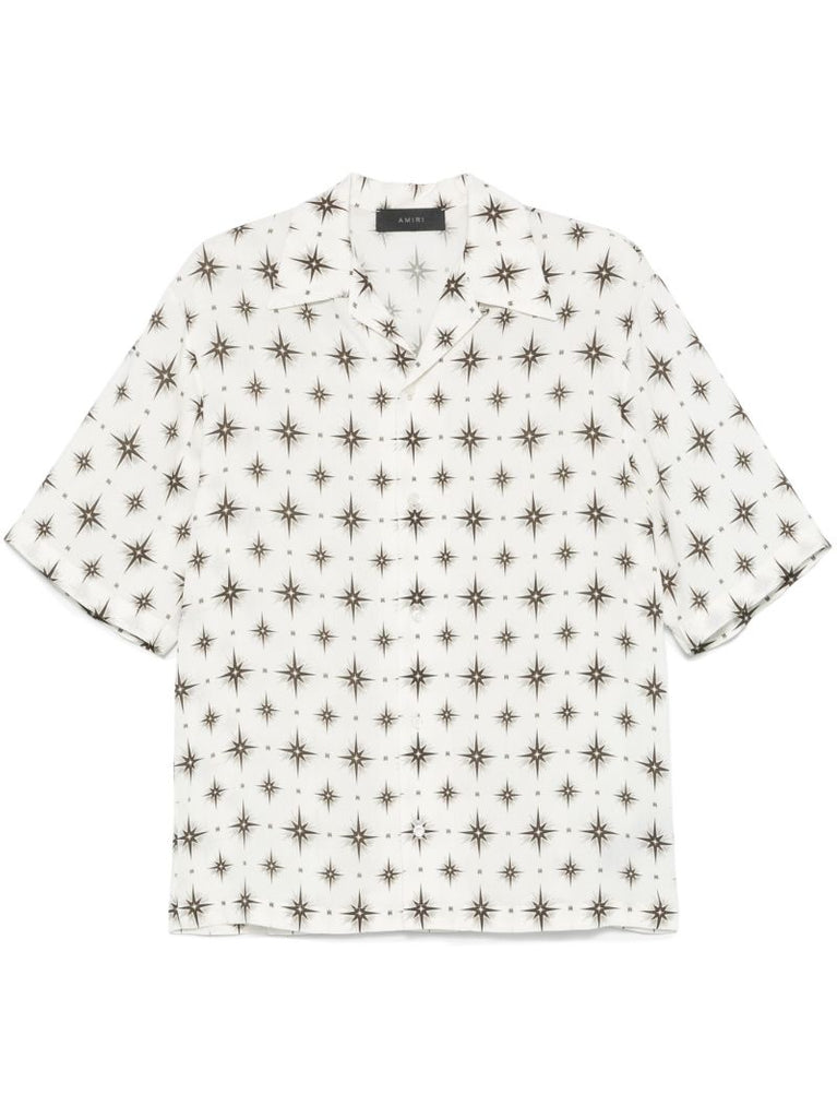 White Micro Starburst Shirt