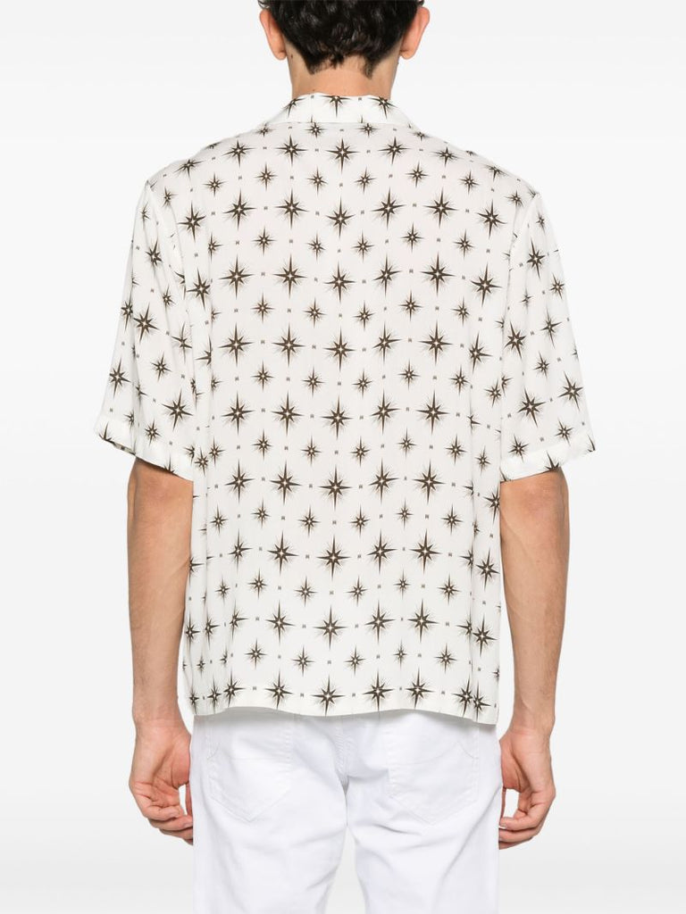 White Micro Starburst Shirt